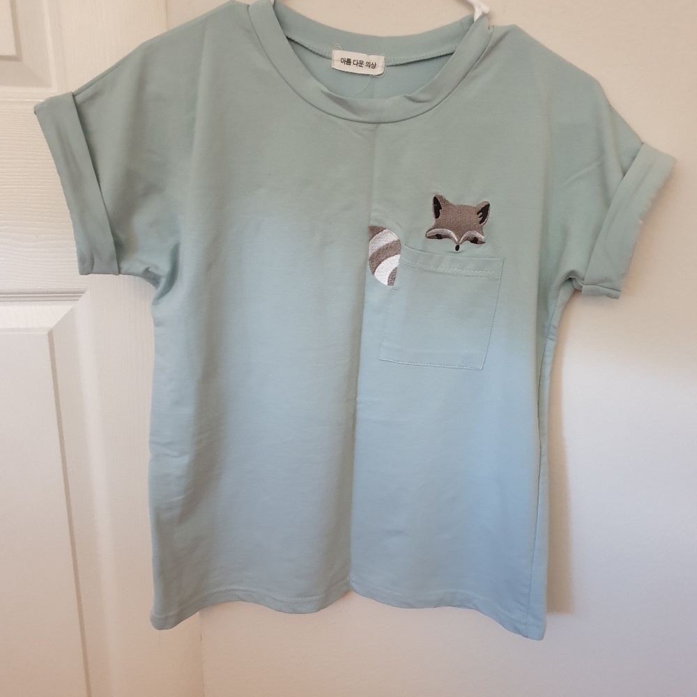 Fox embroidered tee